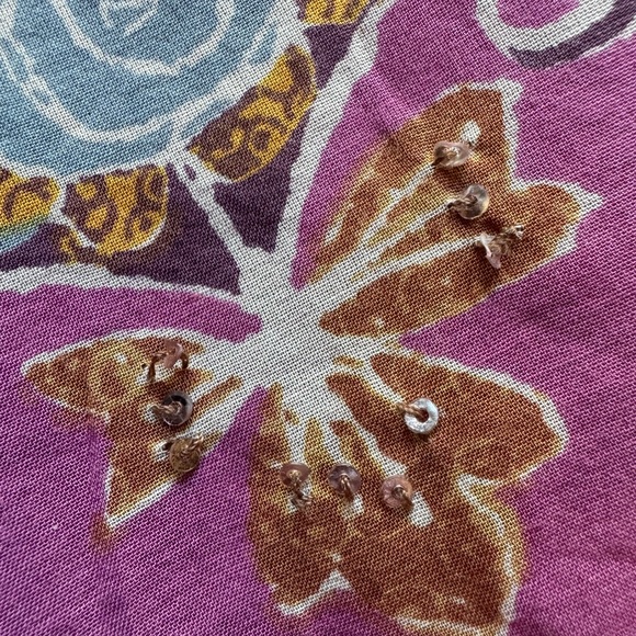 Sigrid Olsen Floral and Sequin Vintage Skirt - Picture 14 of 15